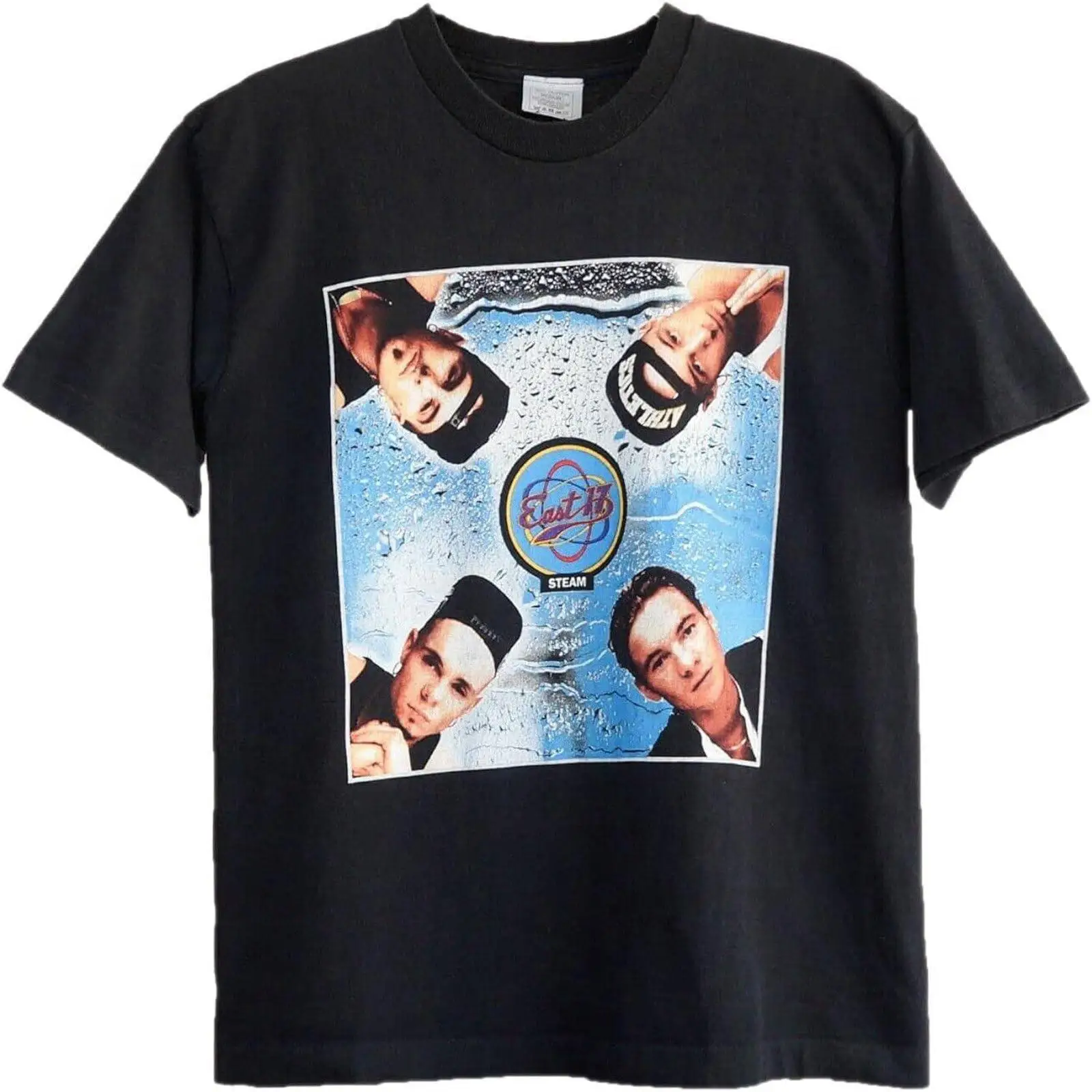 Vintage Fashion Uk - เสื้อยืดผู้ชายลายวงดนตรี Vintage East 17 Steam Boy