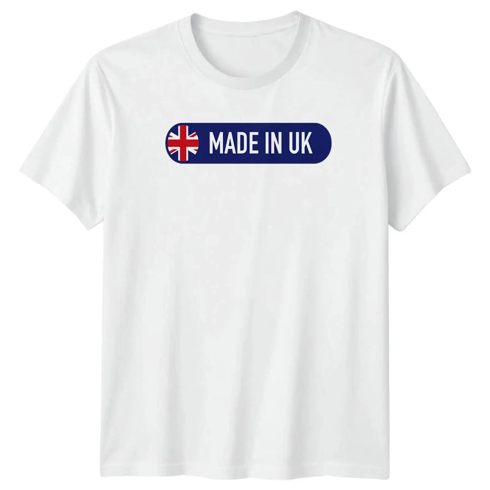 Vintage Fashion Uk - ผลิตในสหราชอาณาจักร ลายธงชาติสหราชอาณาจักร เสื้อยืดกราฟิกสำหรับผู้ชายและผู้หญิง สไตล์วินเทจ ลุคเท่ห์ แฟชั่นอเนกประสงค์