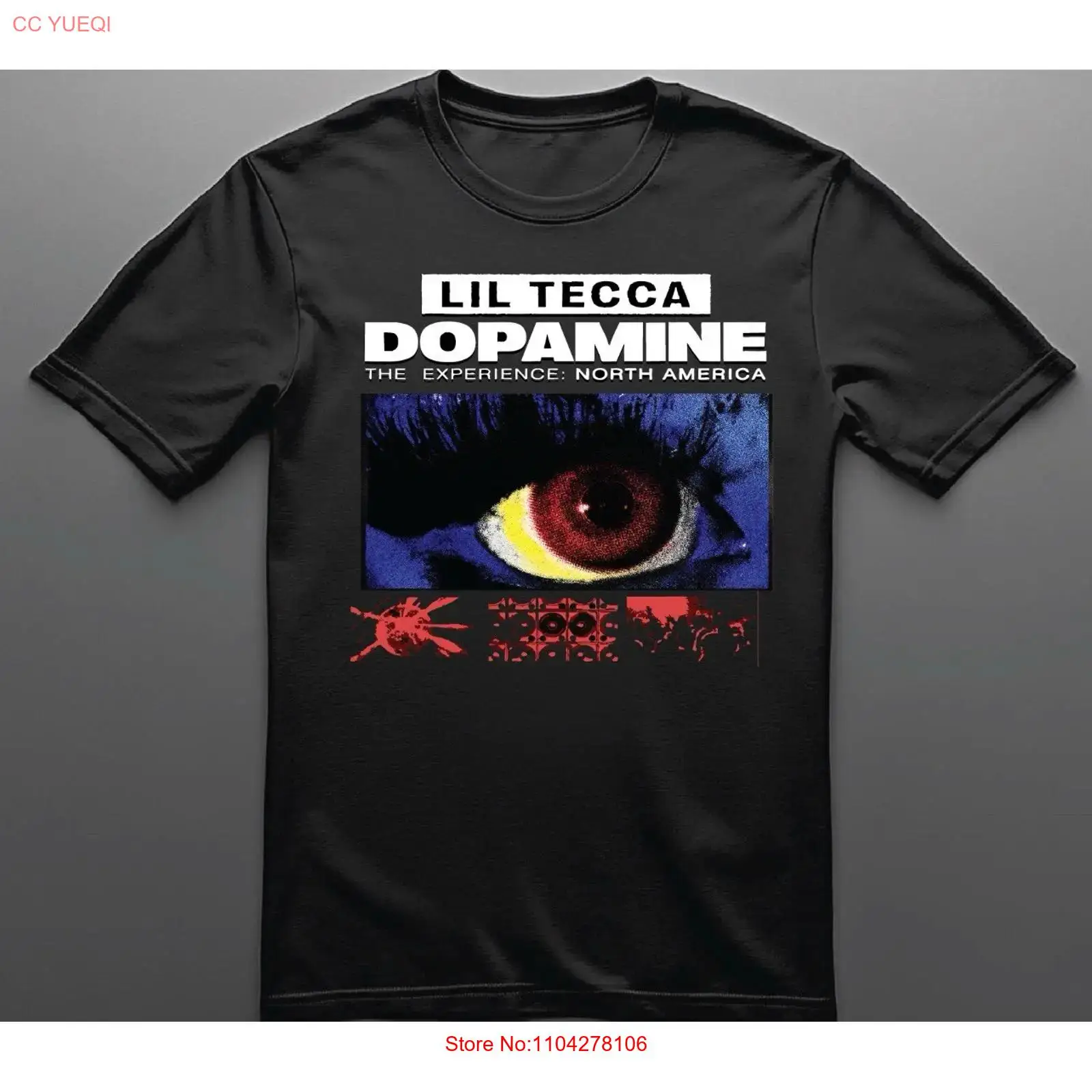 Vintage Fashion News - เสื้อยืด Lil Tecca DOPAMINE The Experience