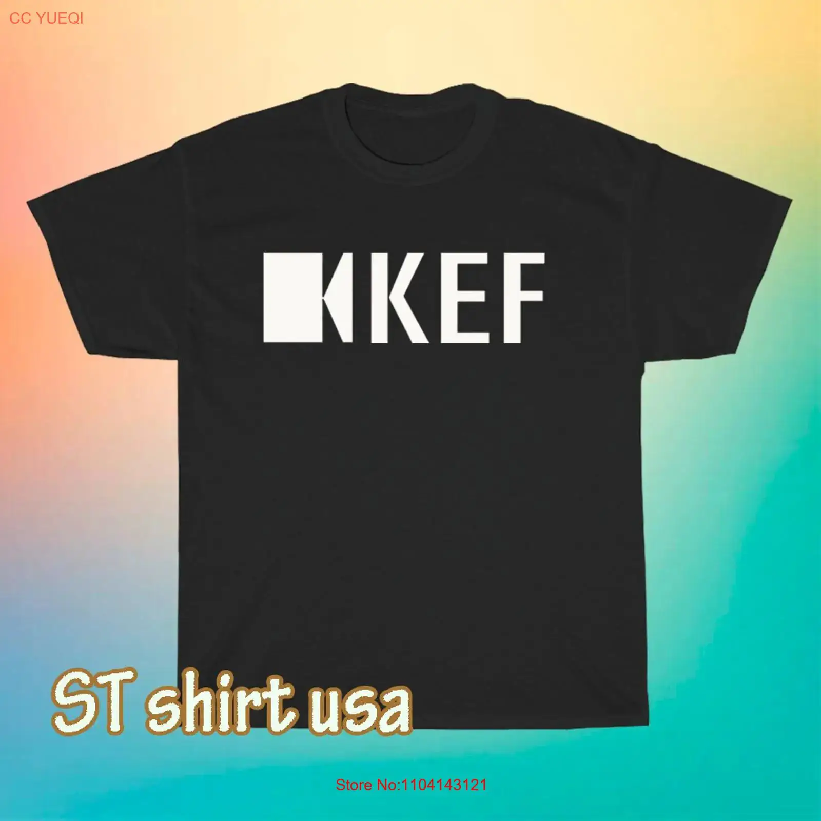 Vintage Fashion News - เสื้อยืดโลโก้ลำโพงซับวูฟเฟอร์ KEF ใหม่ ตลกขบขัน ไซส์ S