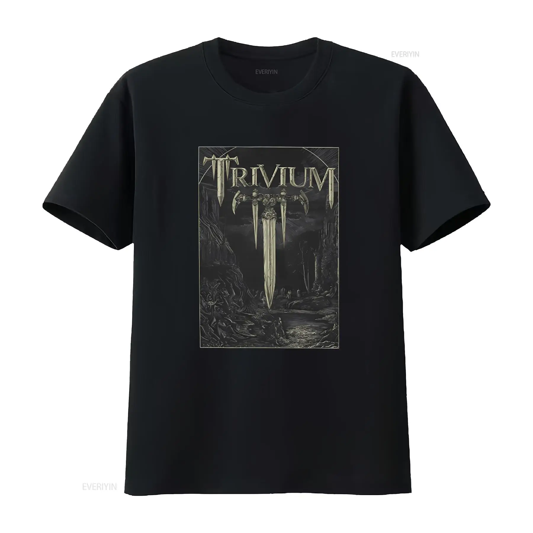 Vintage Fashion News - ทริวเวียม แบทเทิล เมทัล แบนด์เสื้อยืดอย่างเป็นทางการ S M