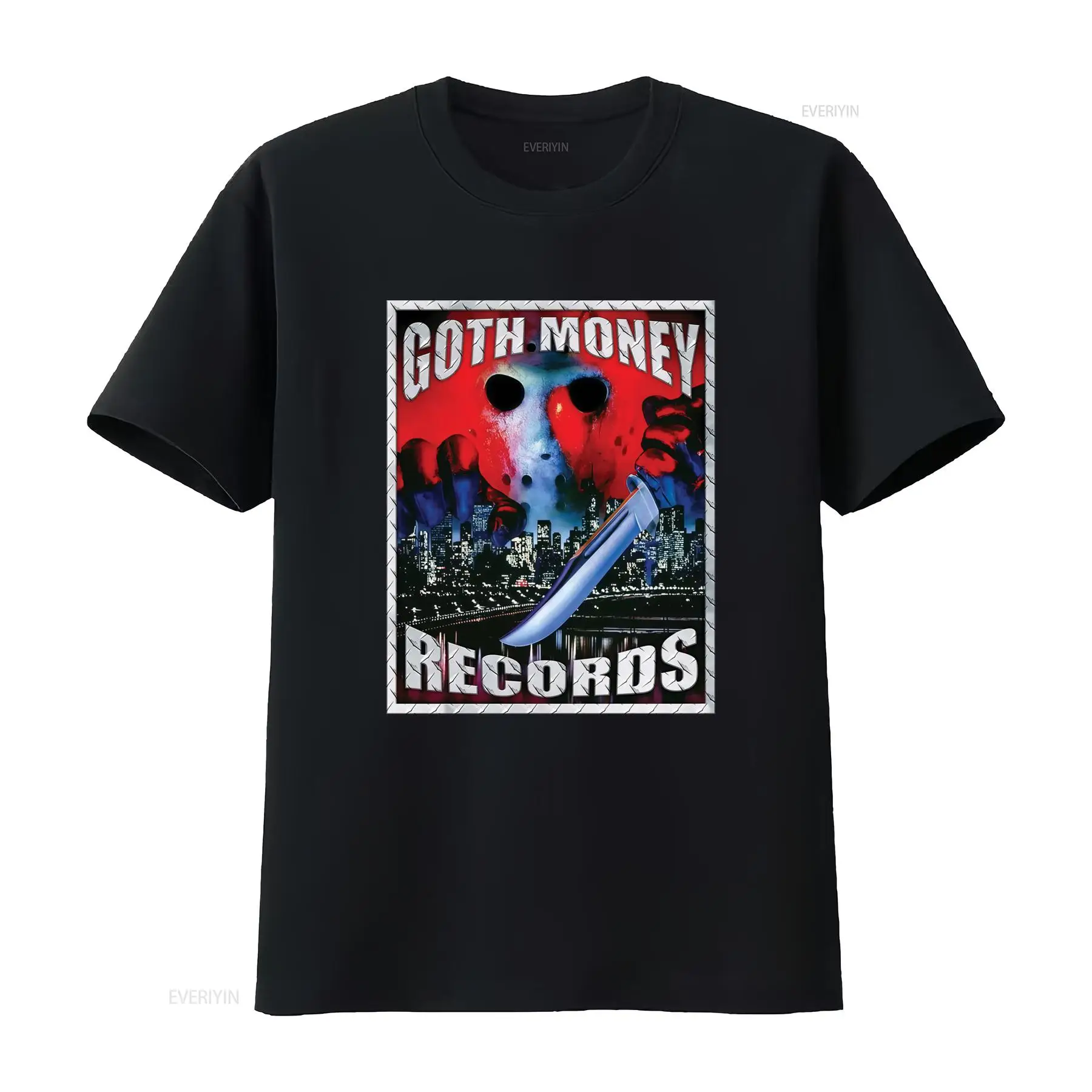 Vintage Fashion Jersey - เสื้อยืด Goth Money Records Jason Logo