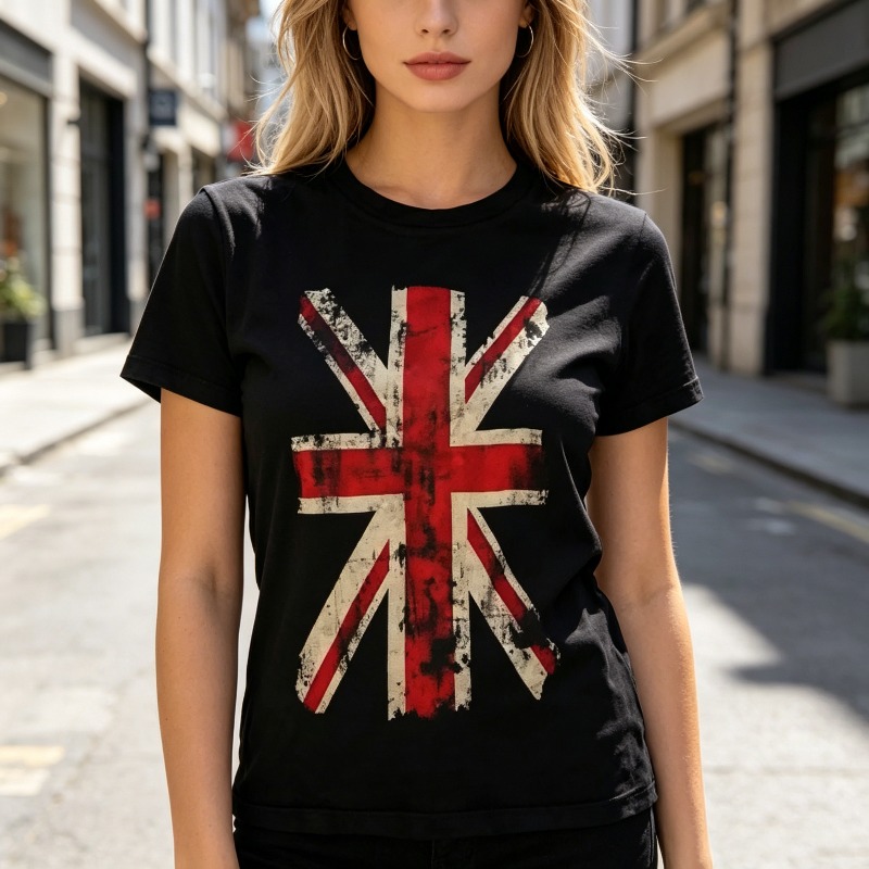 ยูเนี่ยนแจ็คเสื้อยืดกราฟิกวินเ - Vintage Fashion Uk บทวิจารณ์และราคา