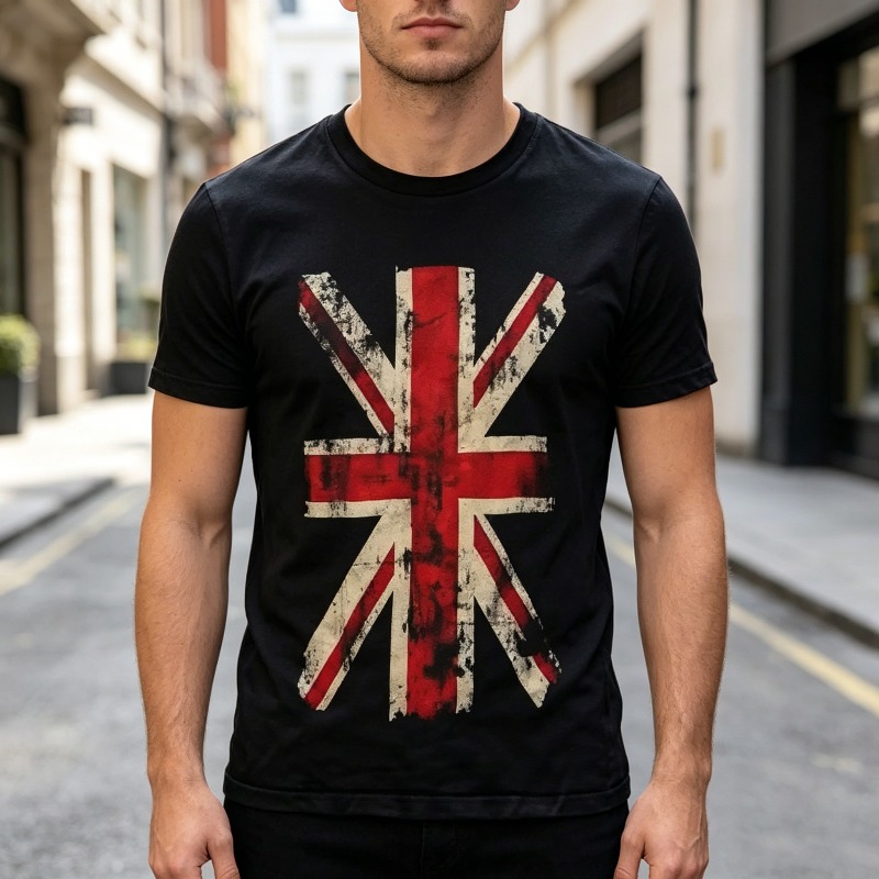ยูเนี่ยนแจ็คเสื้อยืดกราฟิกวินเ - Vintage Fashion Uk บทวิจารณ์และราคา