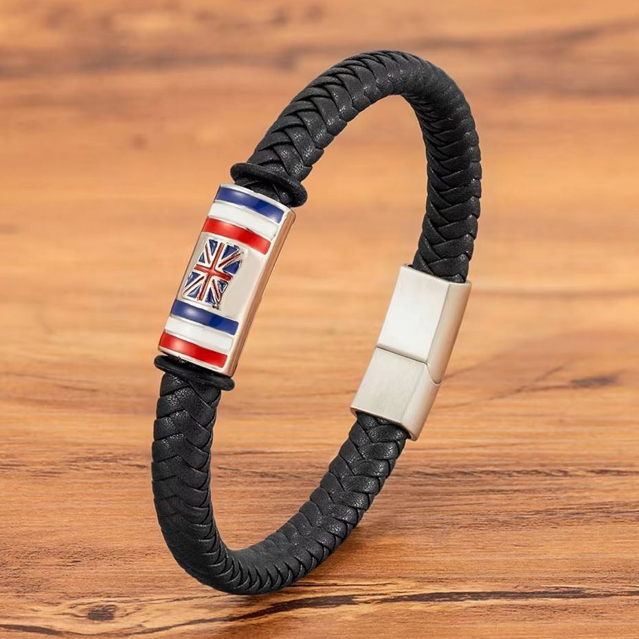 XQNI UK สร้อยข้อมือหนังถักลายธ - Vintage Fashion Uk บทวิจารณ์และราคา