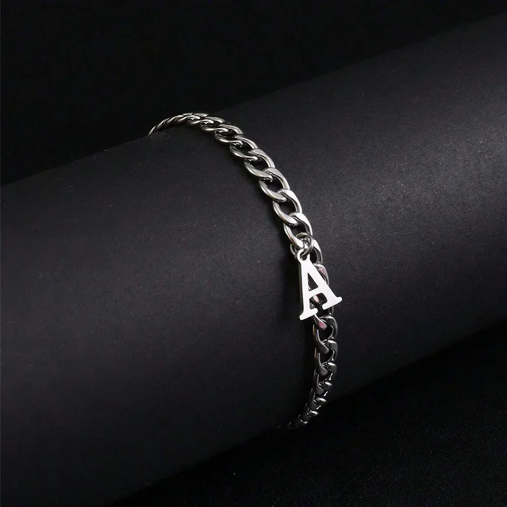 สีเงิน A-Z สร้อยข้อมือเริ่มต้น - Z Vintage Fashion บทวิจารณ์และราคา