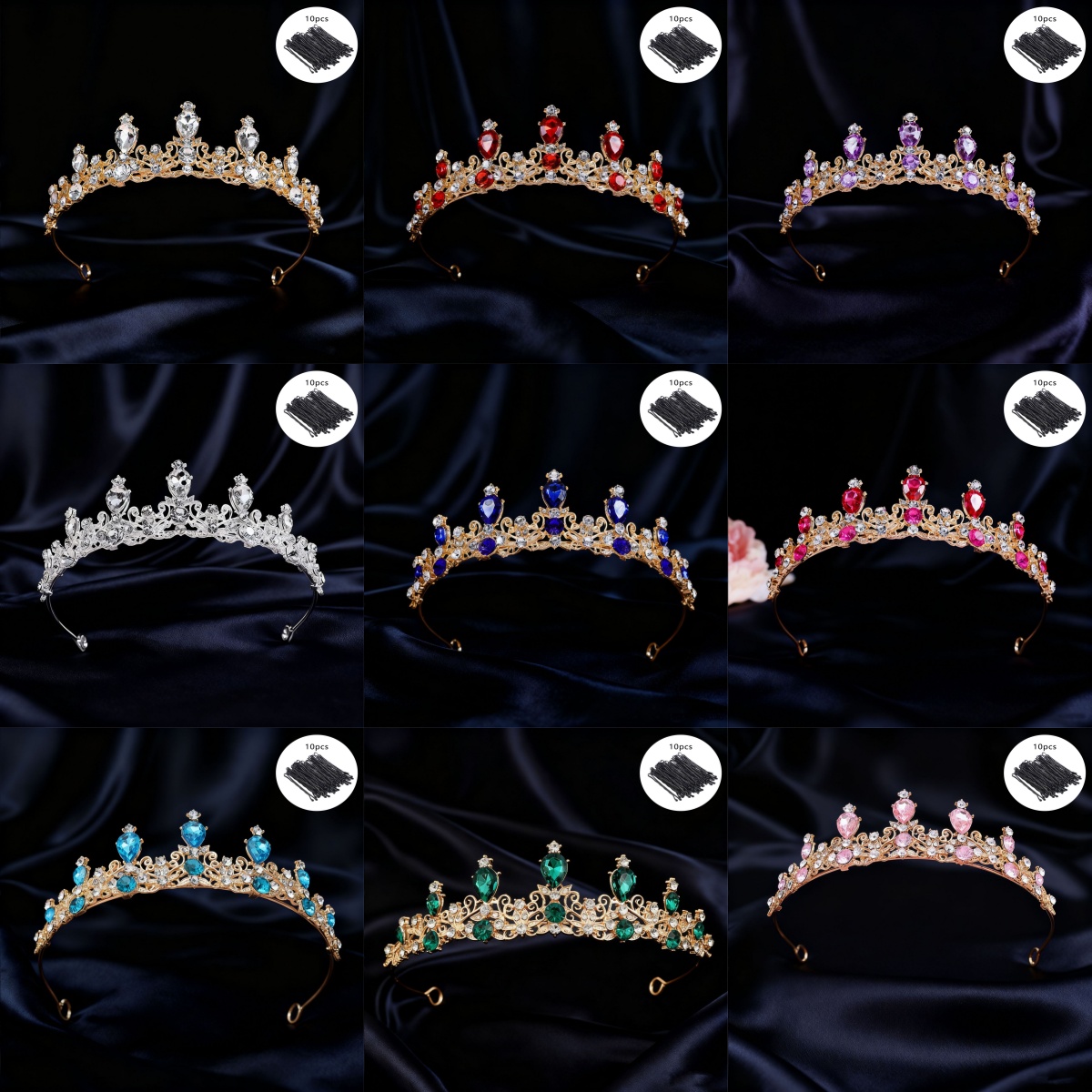 มงกุฎเจ้าสาวแบบวินเทจประดับเพช - Vintage Fashion Events บทวิจารณ์และราคา