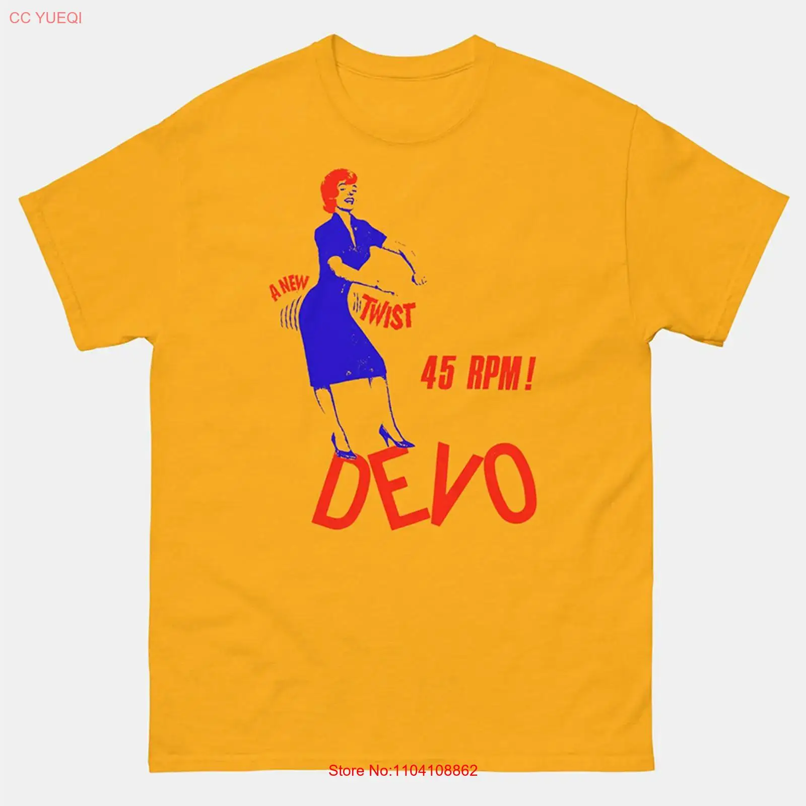 เสื้อยืดสีเหลืองลาย DEVO รุ่นใ - Vintage Fashion News บทวิจารณ์และราคา