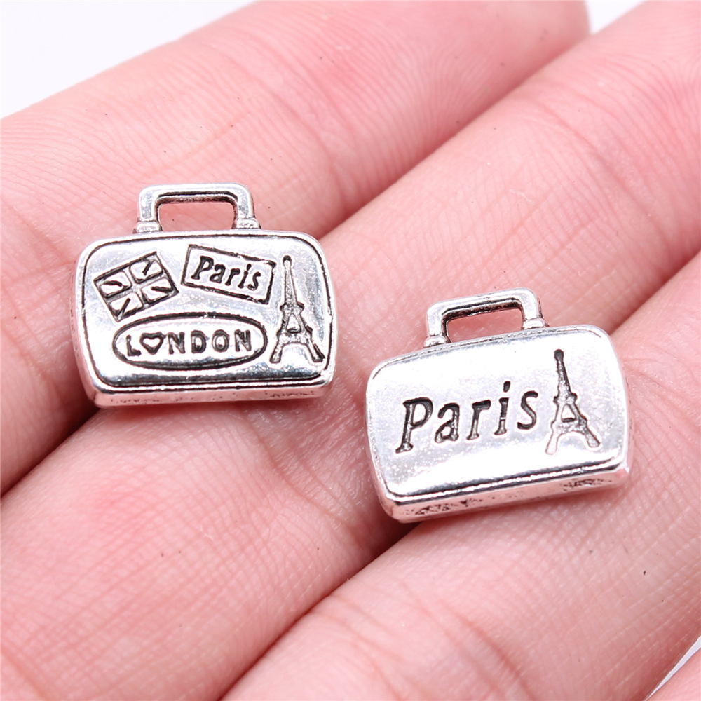WYSIWYG 5ชิ้น16x14มม. สีเงินโบ - Vintage Fashion Paris บทวิจารณ์และราคา
