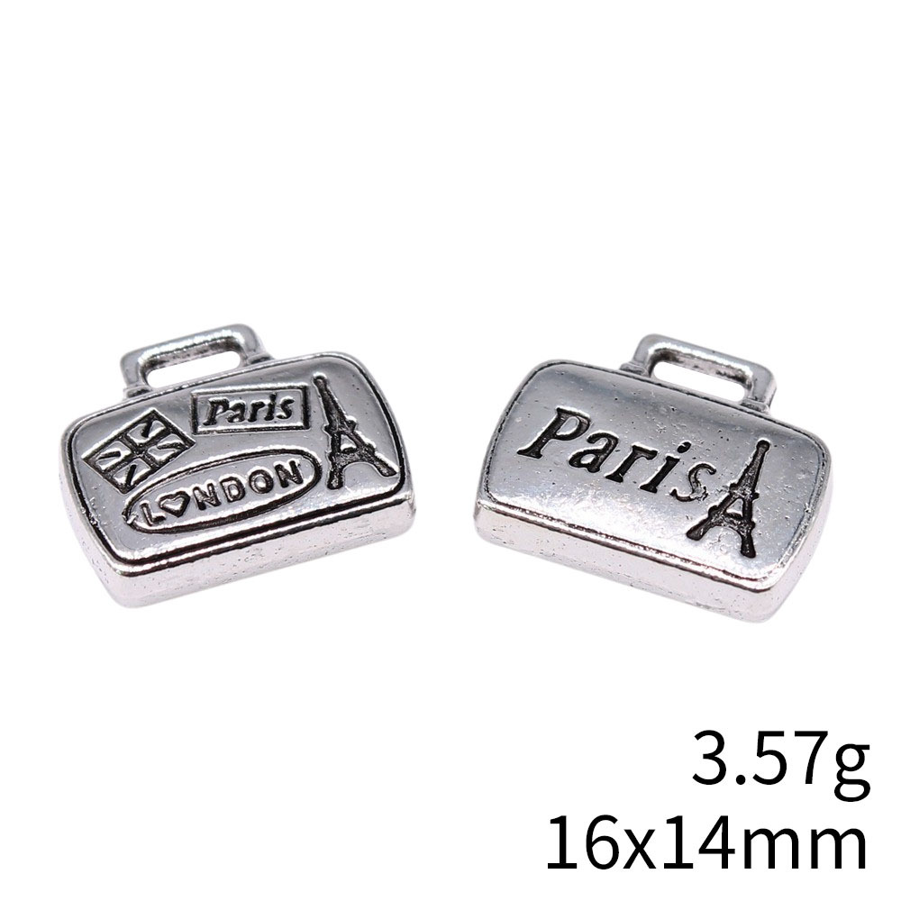 WYSIWYG 5ชิ้น16x14มม. สีเงินโบ - Vintage Fashion Paris บทวิจารณ์และราคา