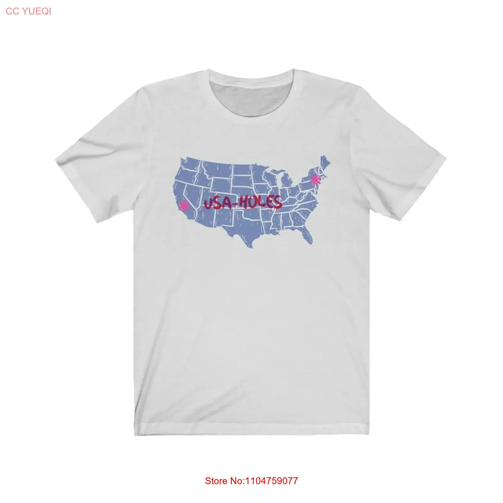 เสื้อยืด USA holes NYC CA แบบว - Vintage Fashion Nyc บทวิจารณ์และราคา