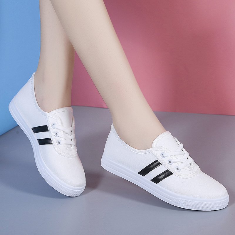 รองเท้าผ้าใบสีขาวหัวกลมแบบคลาส - Vans Shoes Old Skool บทวิจารณ์และราคา
