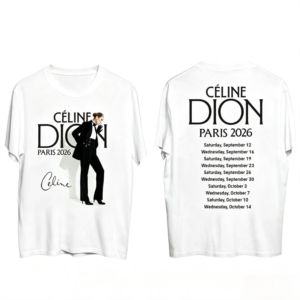 เสื้อยืดทัวร์ Celine Dion Pari - Vintage Fashion Paris บทวิจารณ์และราคา