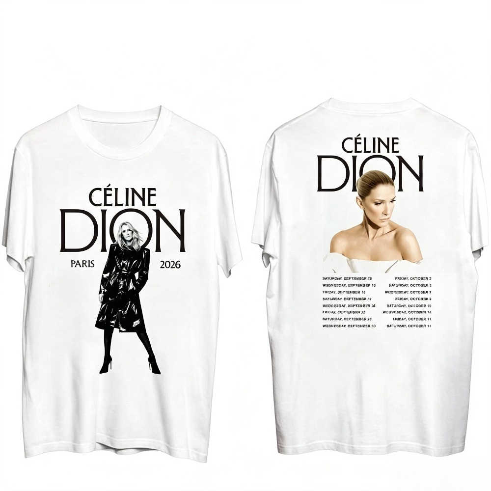 เสื้อยืดทัวร์ Celine Dion Pari - Vintage Fashion Paris บทวิจารณ์และราคา