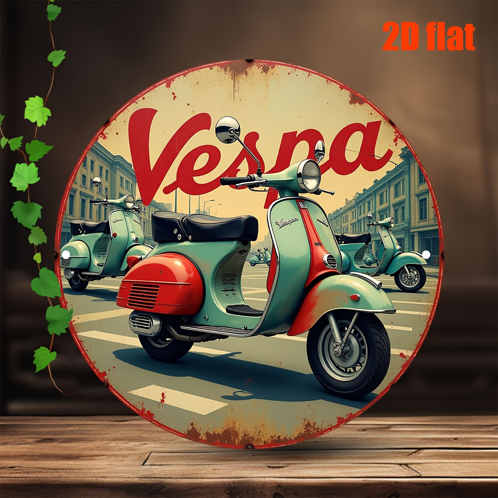 งานศิลปะติดผนังโลหะรูปทรงสกู๊ต - Vintage Fashion Plates บทวิจารณ์และราคา
