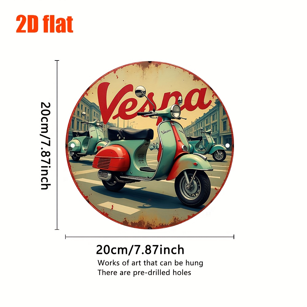 งานศิลปะติดผนังโลหะรูปทรงสกู๊ต - Vintage Fashion Plates บทวิจารณ์และราคา