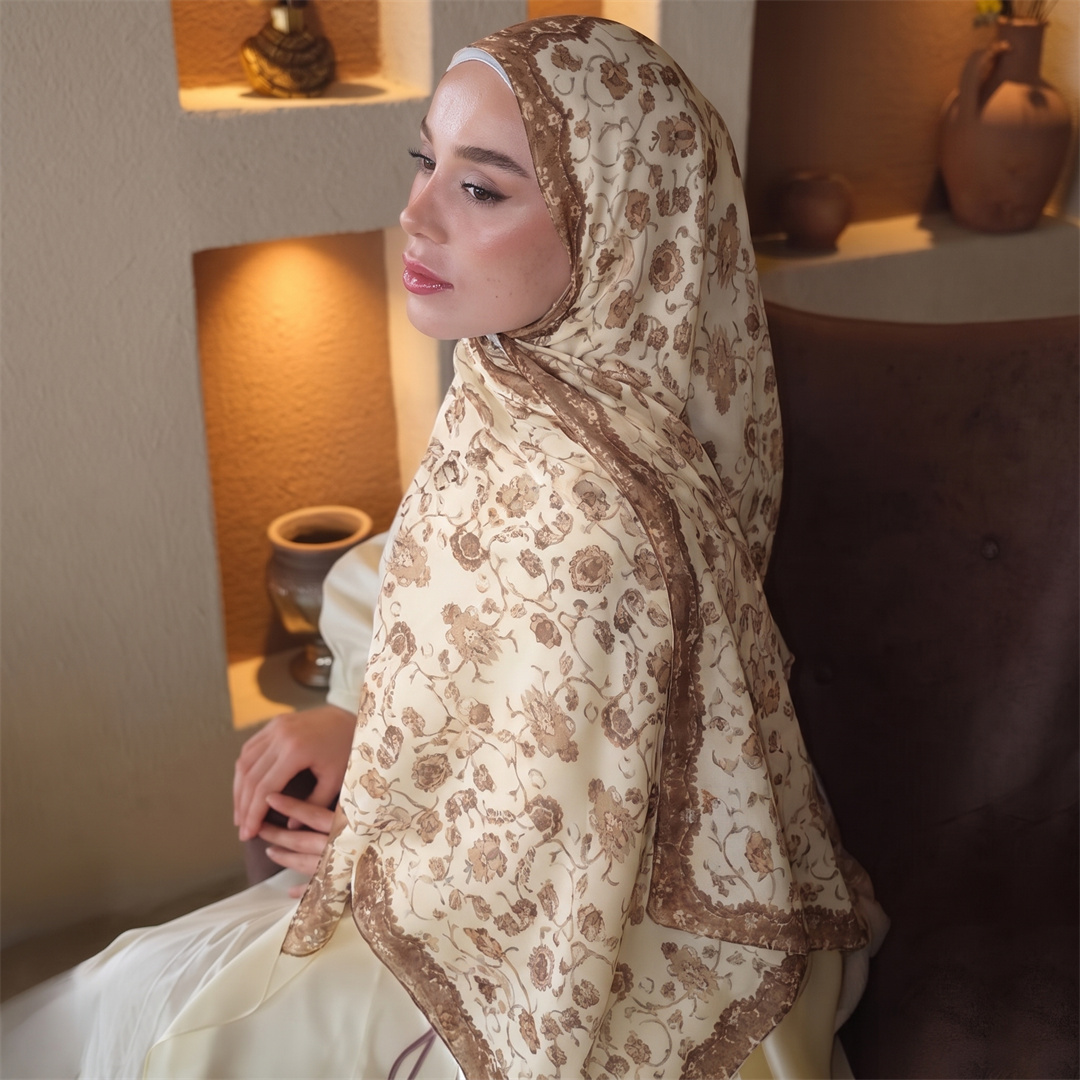 ผ้าคลุมศีรษะลายดอกไม้สไตล์วินเ - Vintage Women Fashion บทวิจารณ์และราคา
